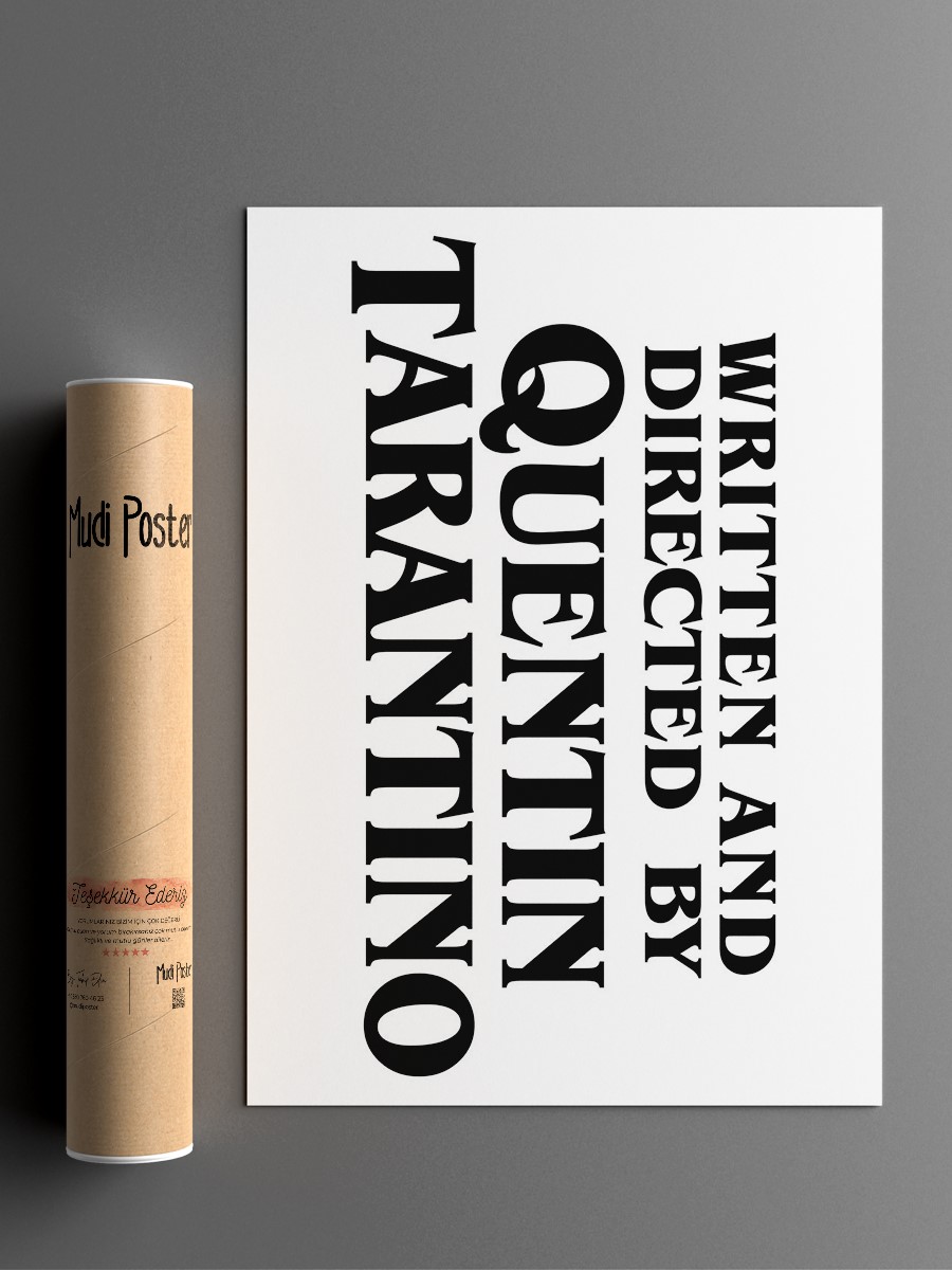 by Quentin Tarantino Poster, Çerçevesiz Tv Film Poster