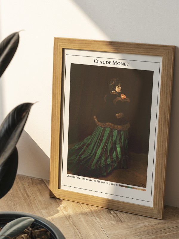 Claude Monet Camille (also known as The Woman in a Green Dress) Poster