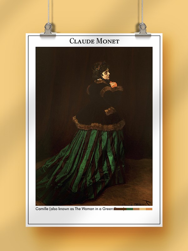 Claude Monet Camille (also known as The Woman in a Green Dress) Poster