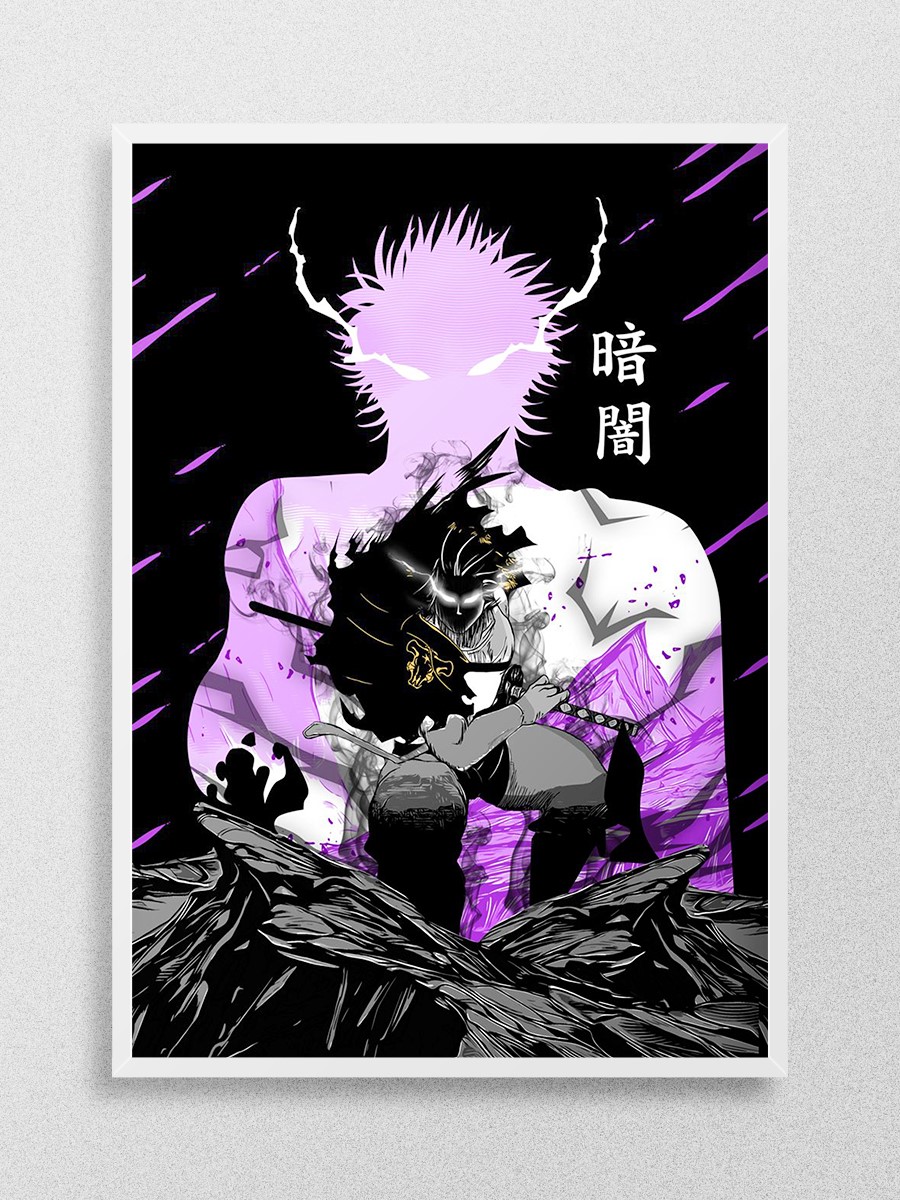 Captain Darkness Anime Poster Çerçevesiz Yüksek Kalite Anime Duvar Poster
