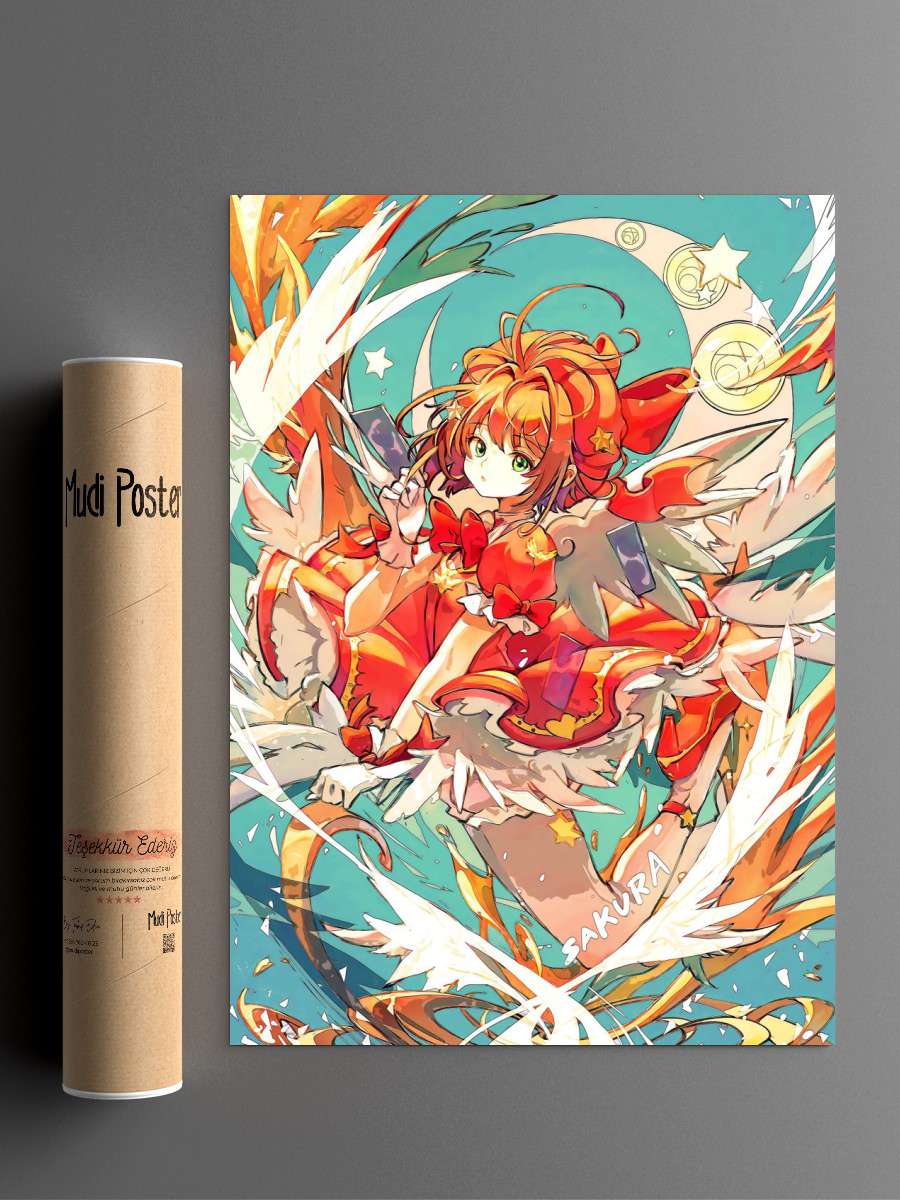 Cardcaptor Sakura Anime Poster Çerçevesiz Yüksek Kalite Anime Duvar Poster