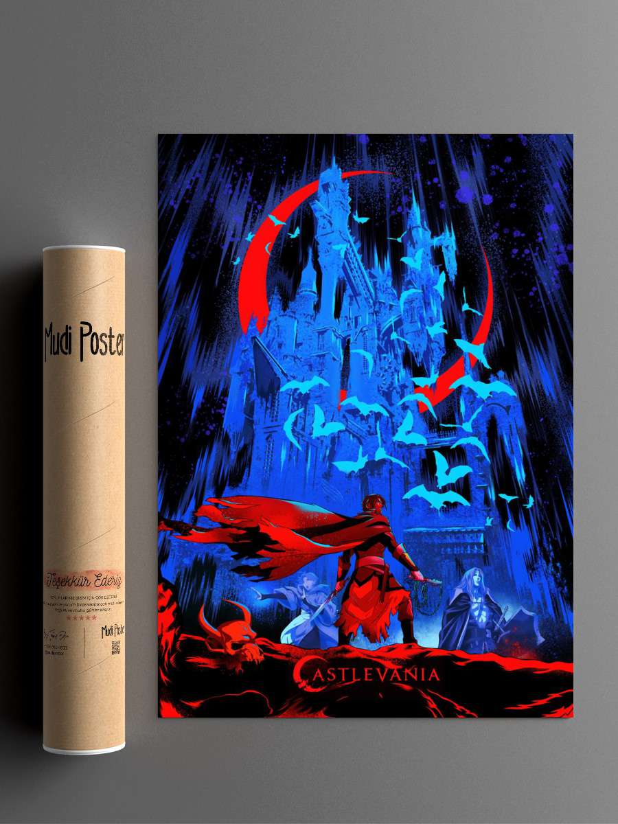 Castlevania Night Anime Poster Çerçevesiz Yüksek Kalite Anime Duvar Poster
