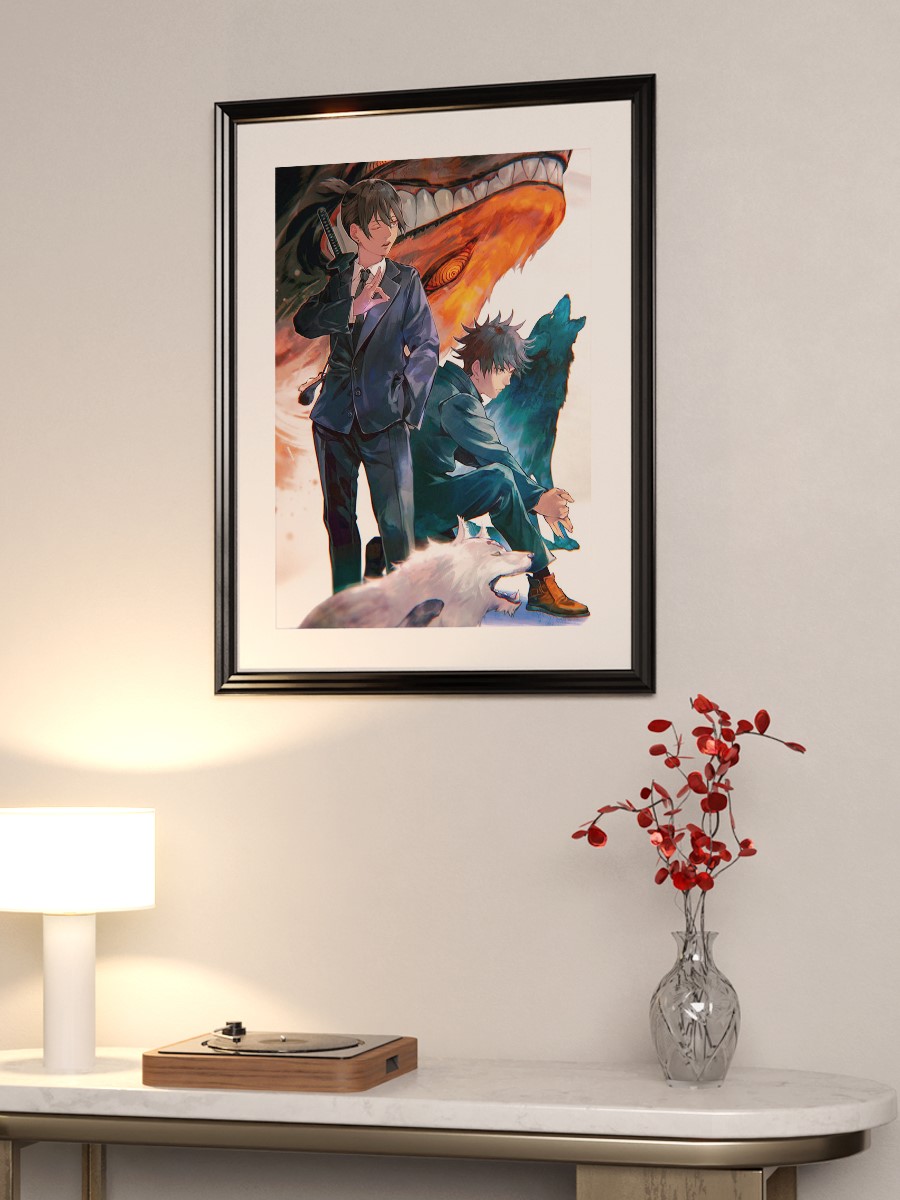 Chainsaw man Aki Anime Poster Çerçevesiz Yüksek Kalite Anime Duvar Poster