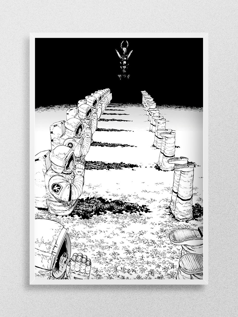 Chainsaw Man Darkness Dev Anime Poster Çerçevesiz Yüksek Kalite Anime Duvar Poster