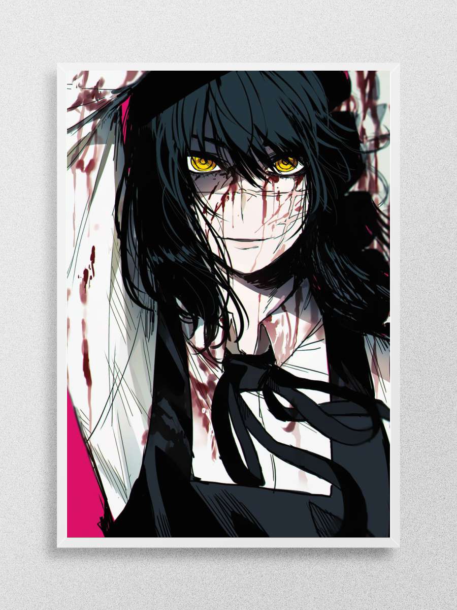 Chainsaw Man Horror Anime Poster Çerçevesiz Yüksek Kalite Anime Duvar Poster