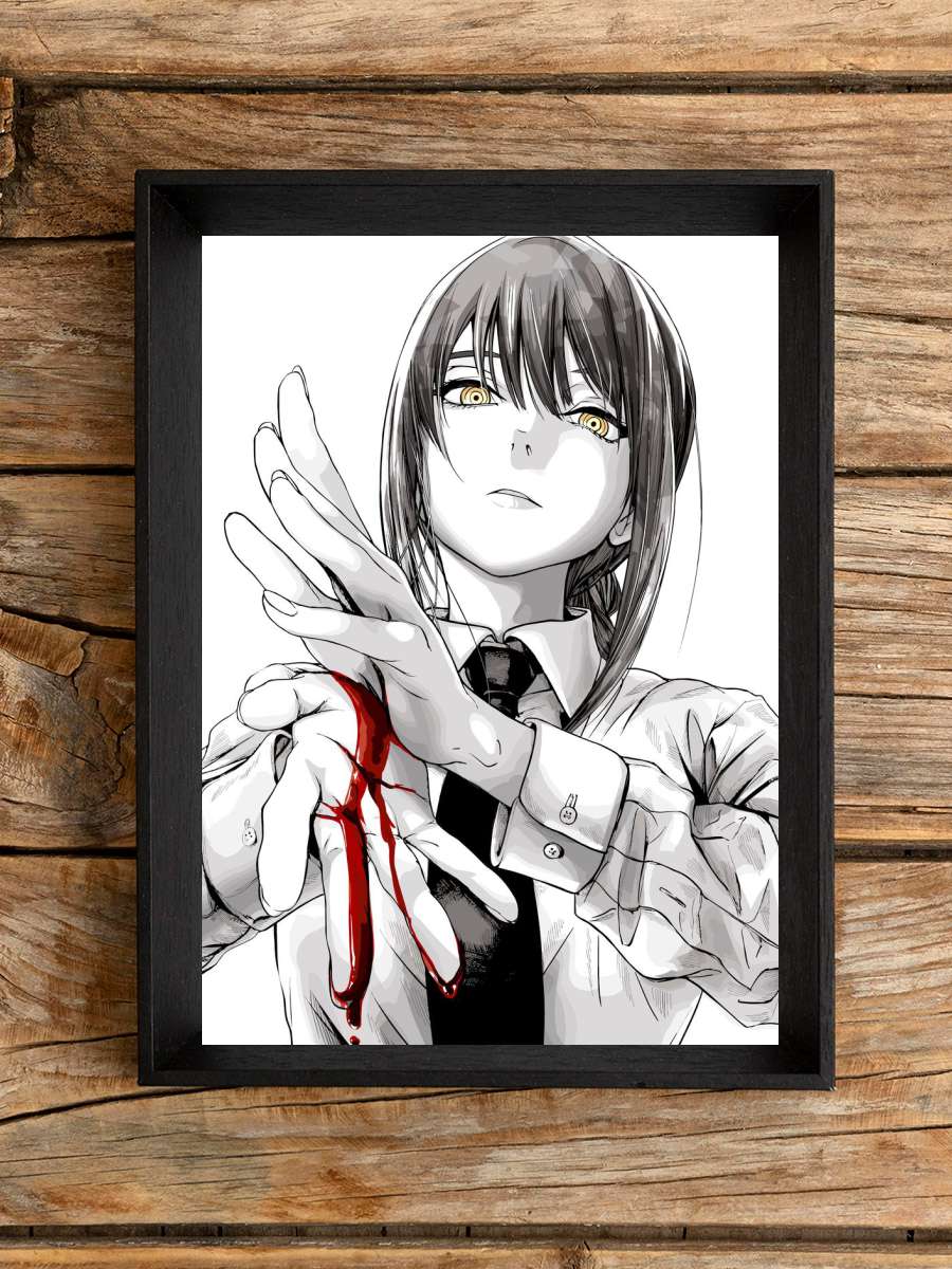 Chainsaw Man Makima Anime Poster Çerçevesiz Yüksek Kalite Anime Duvar Poster
