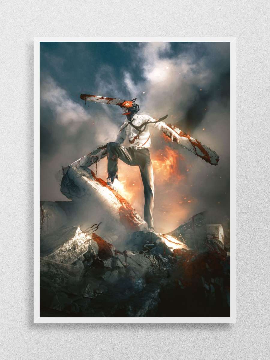 Chainsaw Man Anime Poster Çerçevesiz Yüksek Kalite Anime Duvar Poster