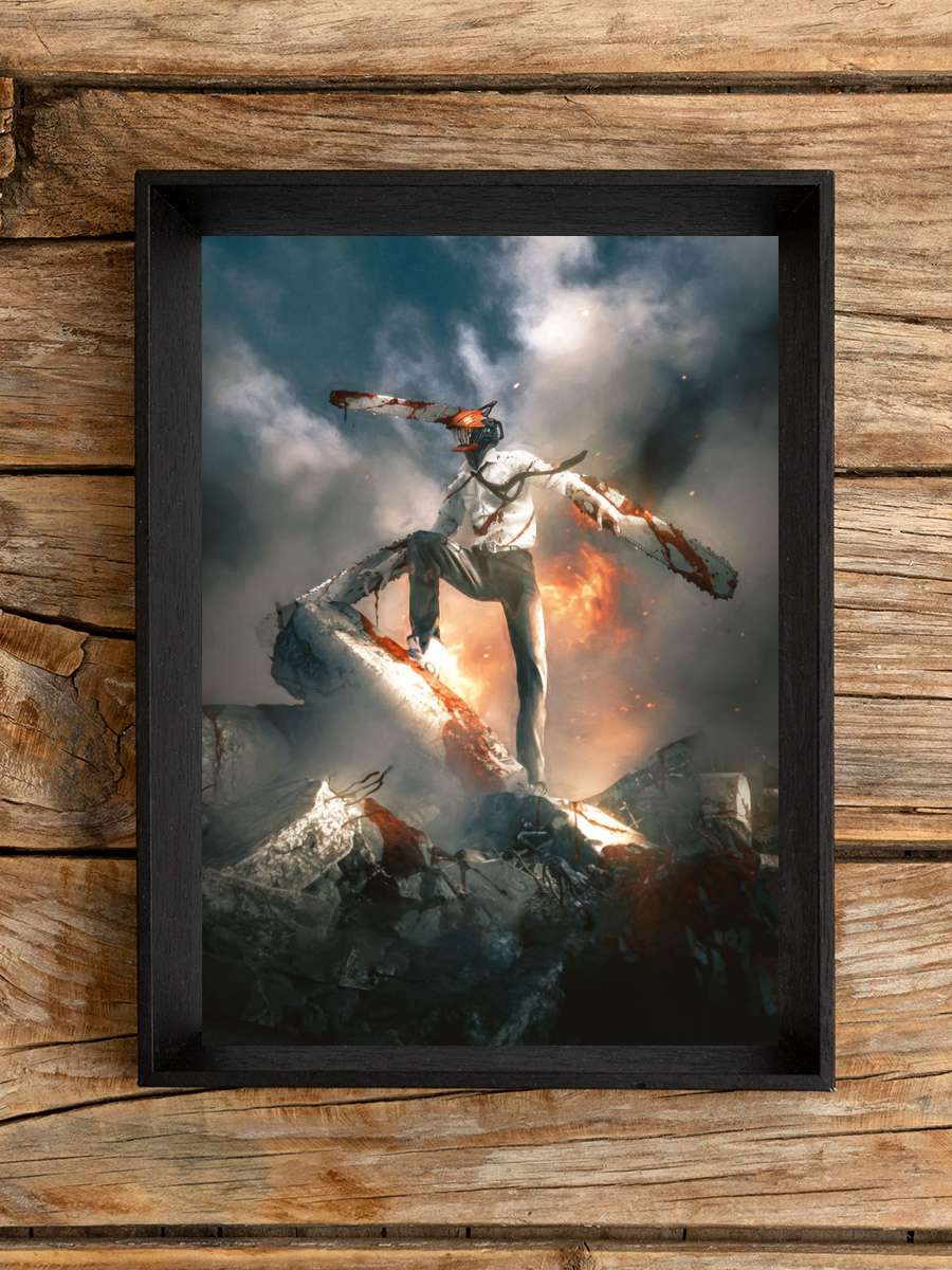 Chainsaw Man Anime Poster Çerçevesiz Yüksek Kalite Anime Duvar Poster