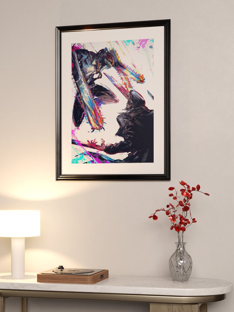 chainsaw man Anime Poster Çerçevesiz Yüksek Kalite Anime Duvar Poster