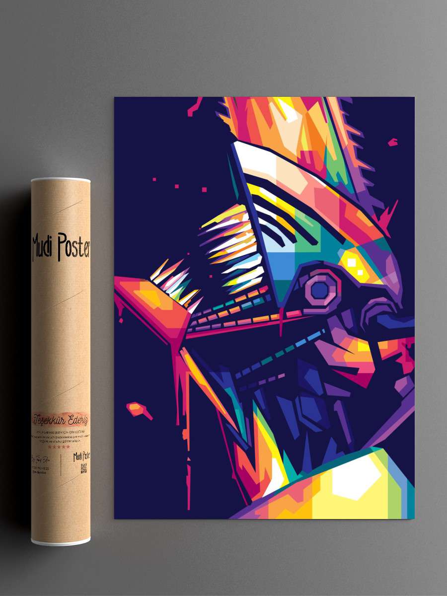 chainsaw man Anime Poster Çerçevesiz Yüksek Kalite Anime Duvar Poster