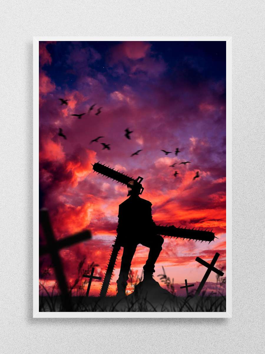 Chainsaw Man Anime Poster Çerçevesiz Yüksek Kalite Anime Duvar Poster