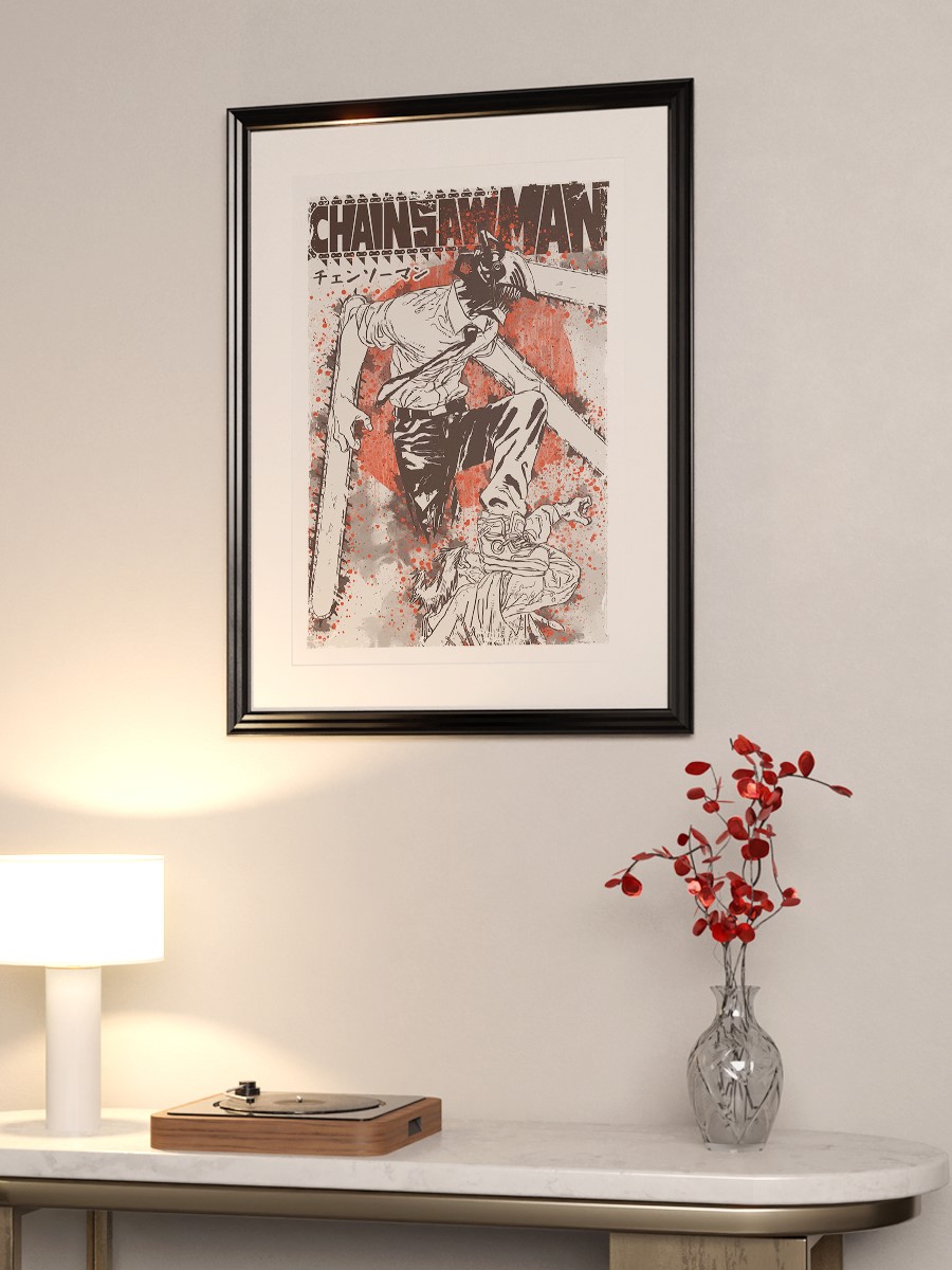 Chainsaw Man Anime Poster Çerçevesiz Yüksek Kalite Anime Duvar Poster