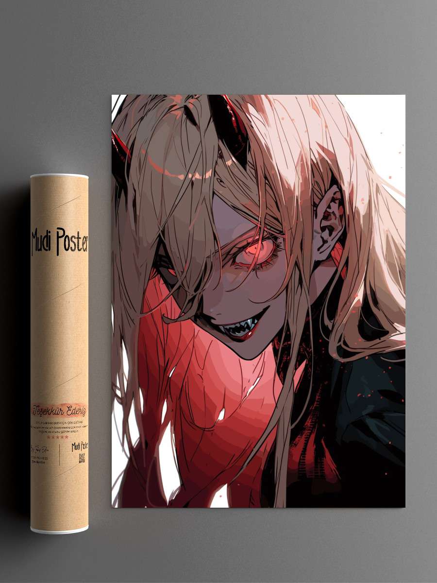 Chainsaw Man Anime Poster Çerçevesiz Yüksek Kalite Anime Duvar Poster