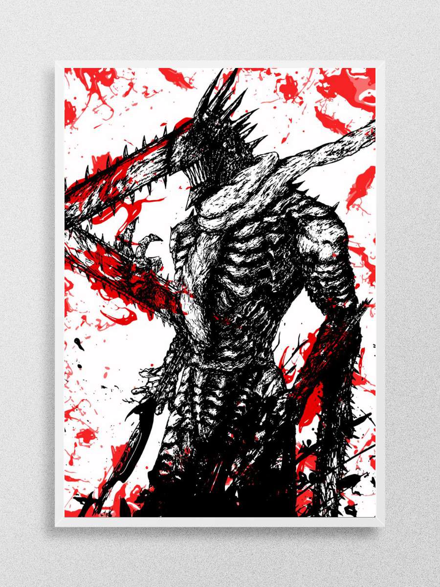 Chainsaw Man Anime Poster Çerçevesiz Yüksek Kalite Anime Duvar Poster