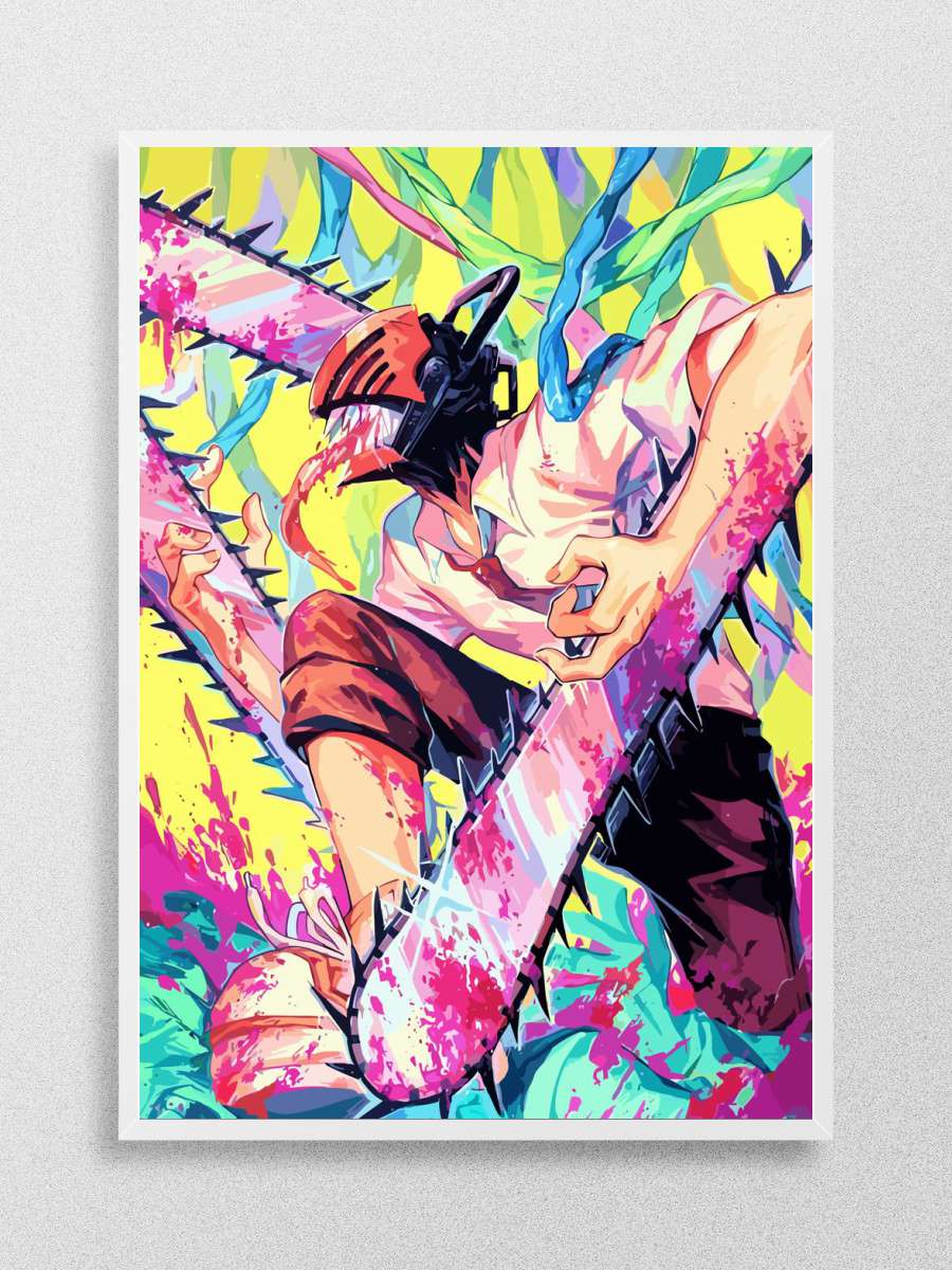 Chainsaw Man Anime Poster Çerçevesiz Yüksek Kalite Anime Duvar Poster