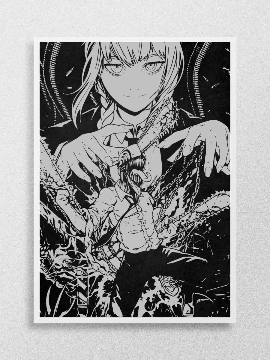 Chainsaw Man Anime Poster Çerçevesiz Yüksek Kalite Anime Duvar Poster