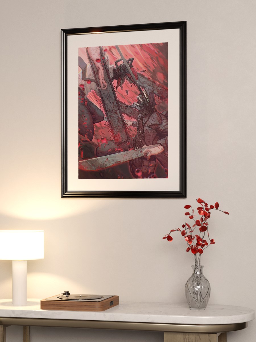 Chainsaw Man Anime Poster Çerçevesiz Yüksek Kalite Anime Duvar Poster