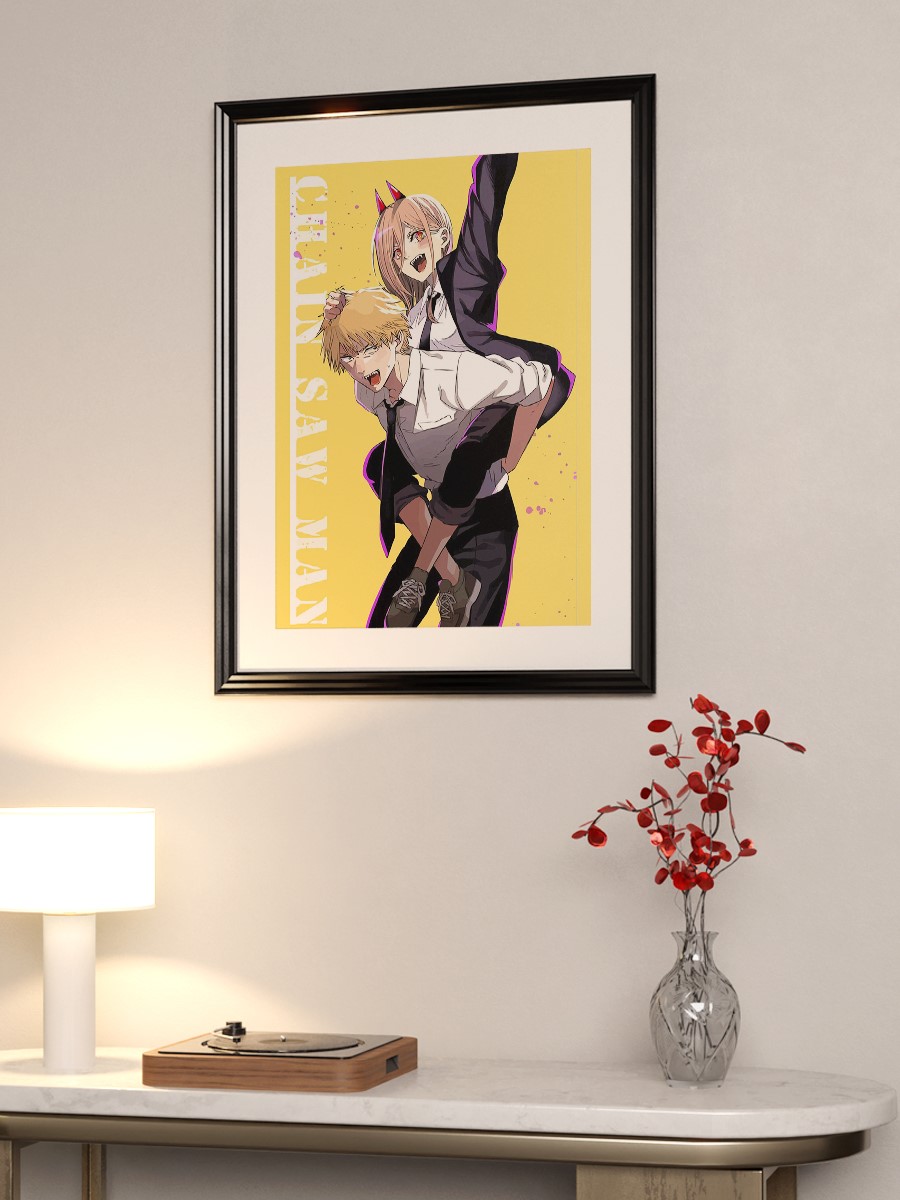 Chainsaw man Anime Poster Çerçevesiz Yüksek Kalite Anime Duvar Poster