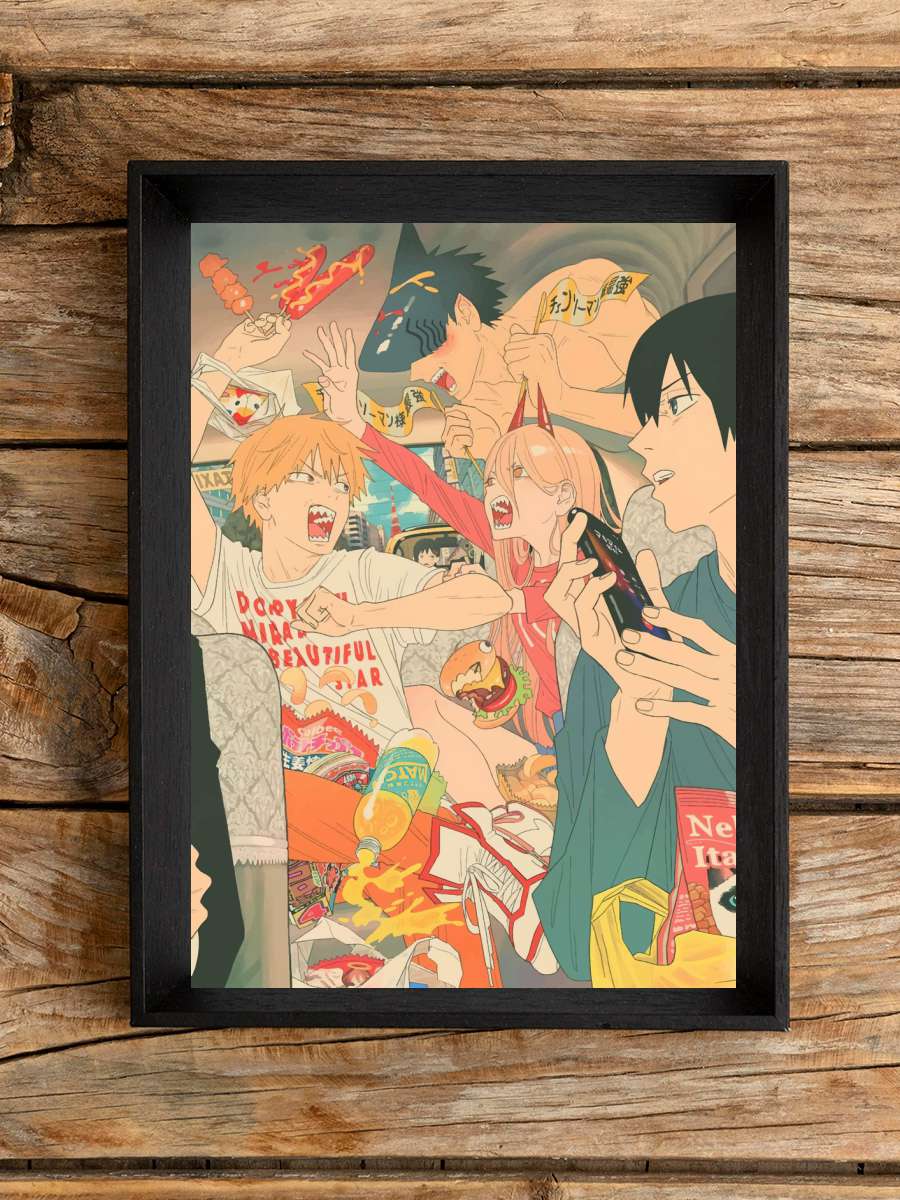 Chainsaw Man Anime Poster Çerçevesiz Yüksek Kalite Anime Duvar Poster