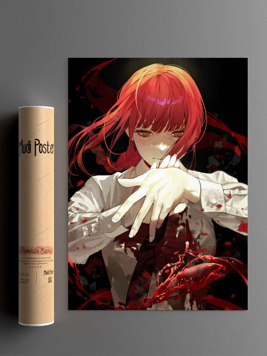 Chainsaw Man Anime Poster Çerçevesiz Yüksek Kalite Anime Duvar Poster