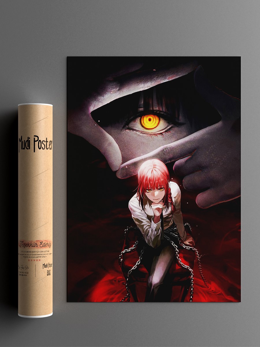 Chainsaw Man Anime Poster Çerçevesiz Yüksek Kalite Anime Duvar Poster