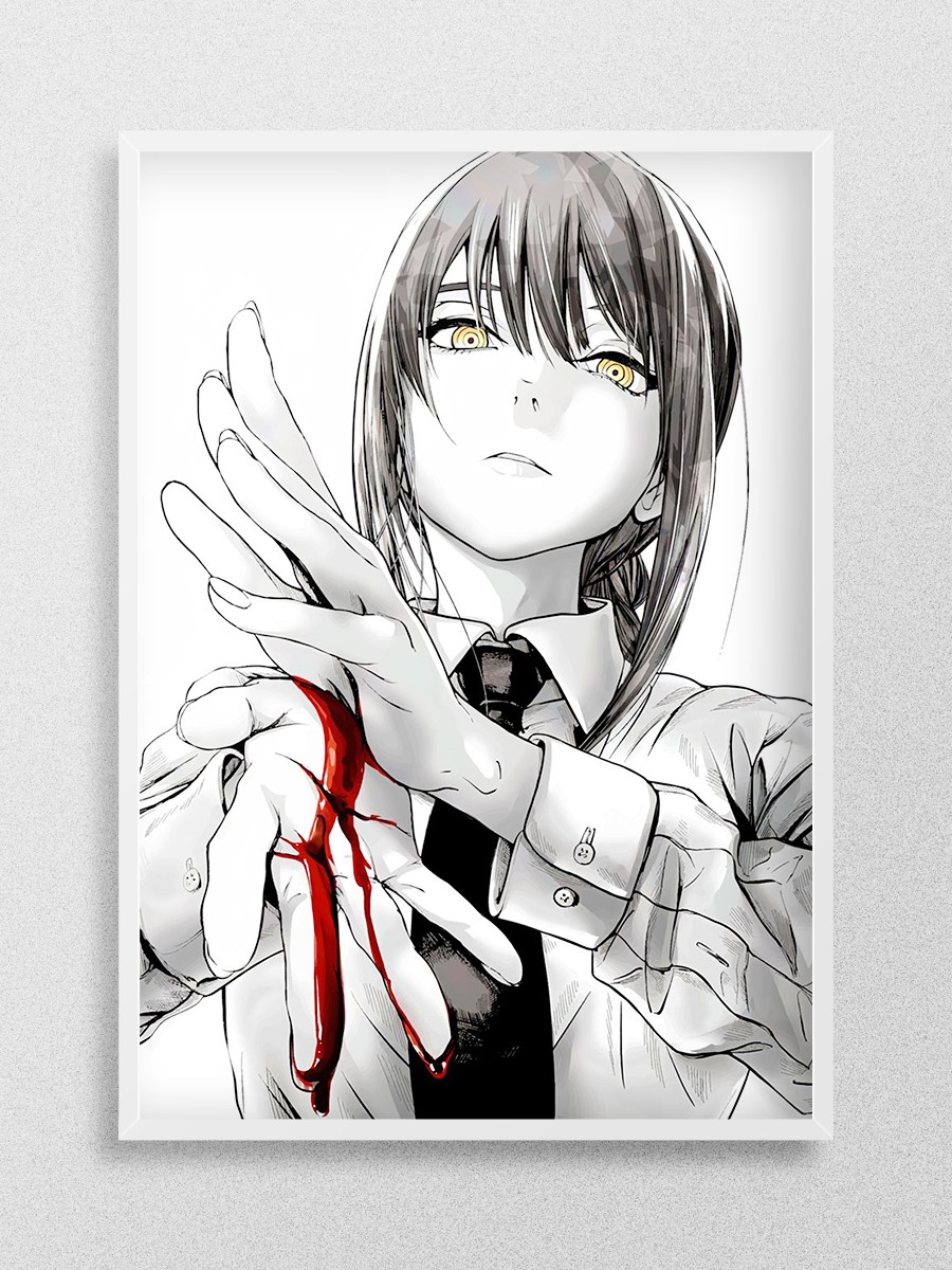 Chainsaw Man Anime Poster Çerçevesiz Yüksek Kalite Anime Duvar Poster