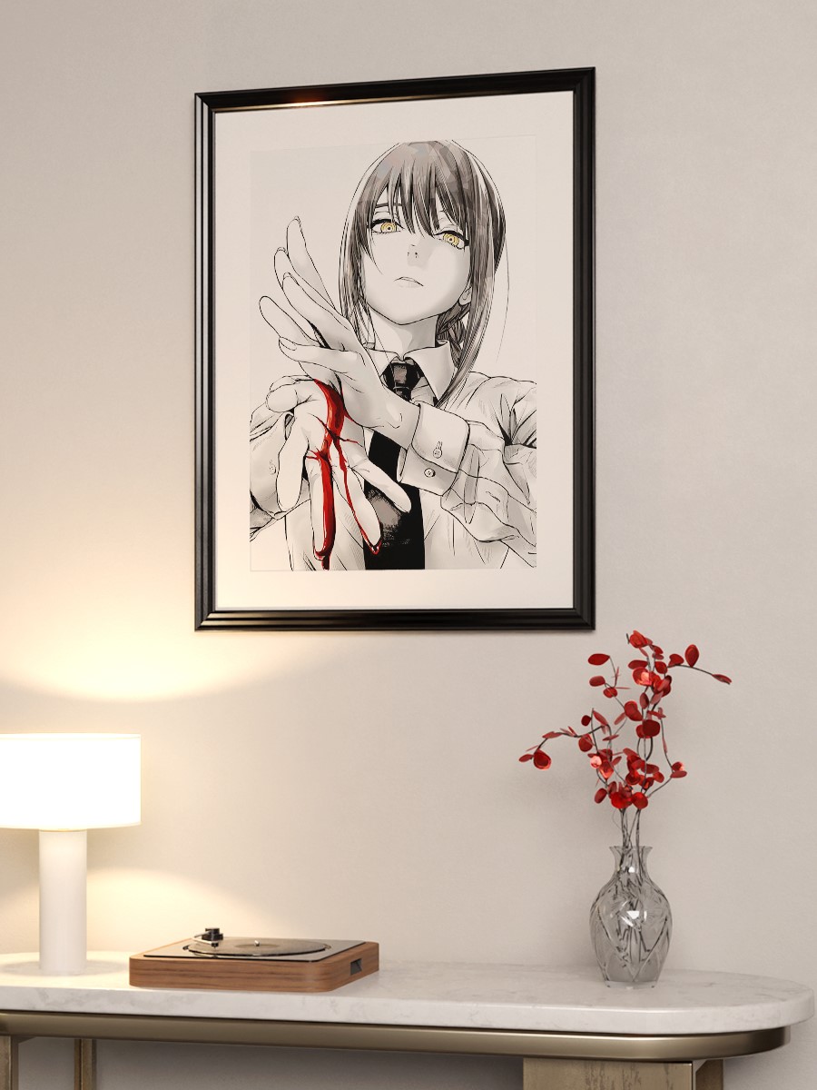 Chainsaw Man Anime Poster Çerçevesiz Yüksek Kalite Anime Duvar Poster