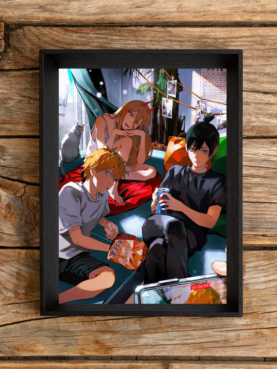 Chainsaw Man Anime Poster Çerçevesiz Yüksek Kalite Anime Duvar Poster