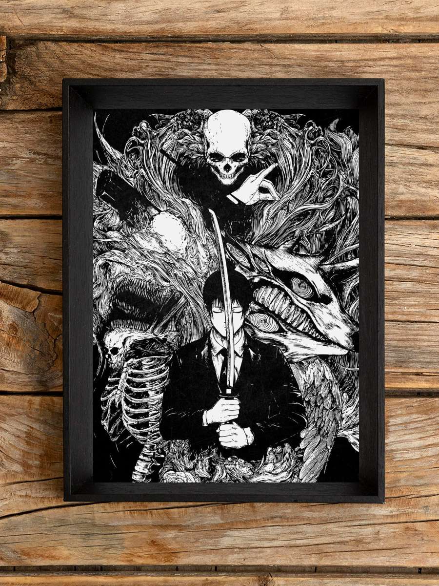 Chainsaw Man Anime Poster Çerçevesiz Yüksek Kalite Anime Duvar Poster
