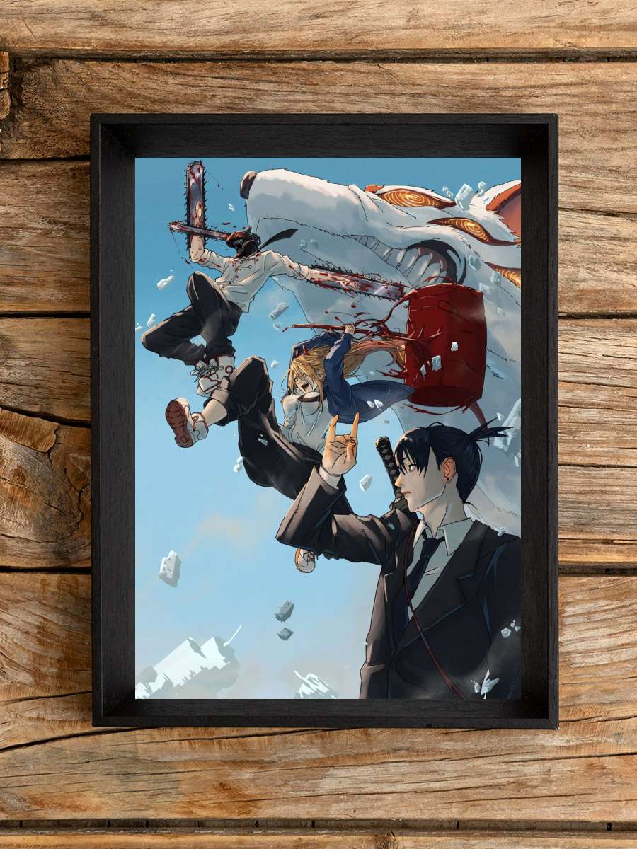 chainsawman Anime Poster Çerçevesiz Yüksek Kalite Anime Duvar Poster
