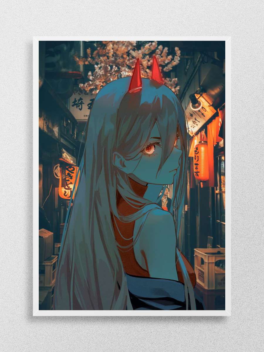 Chainsawman Power Anime Poster Çerçevesiz Yüksek Kalite Anime Duvar Poster