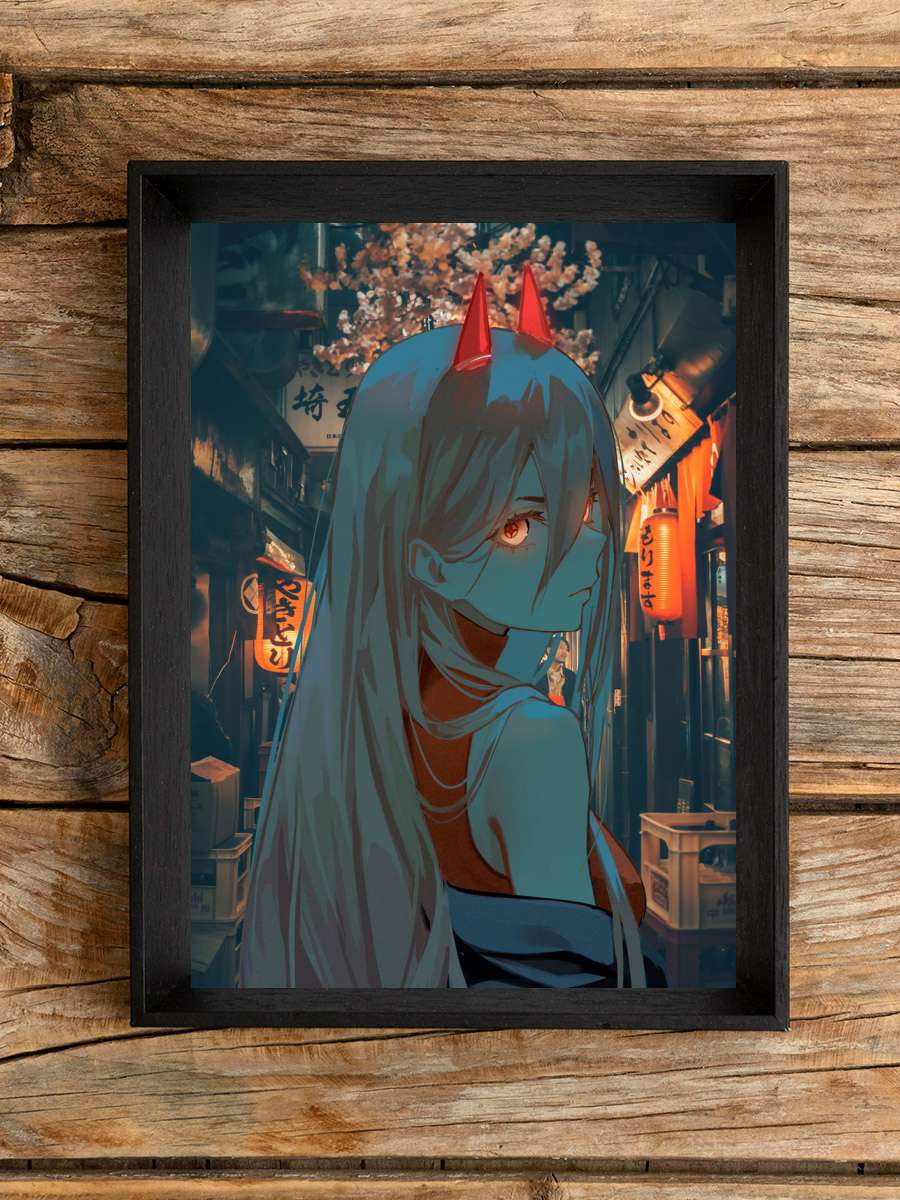 Chainsawman Power Anime Poster Çerçevesiz Yüksek Kalite Anime Duvar Poster