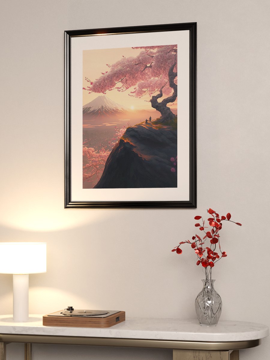 cherry blossom japan  Anime Poster Çerçevesiz Yüksek Kalite Anime Duvar Poster