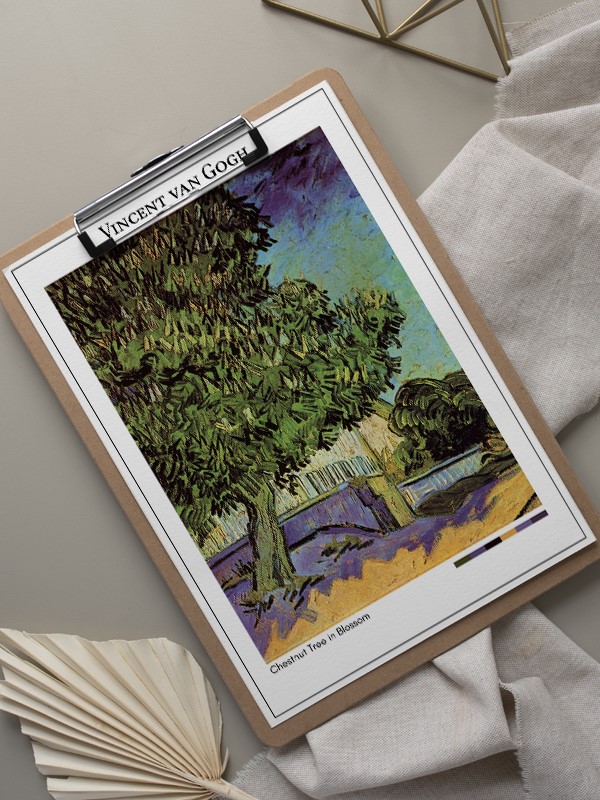 Vincent van Gogh Chestnut Tree in Blossom Poster