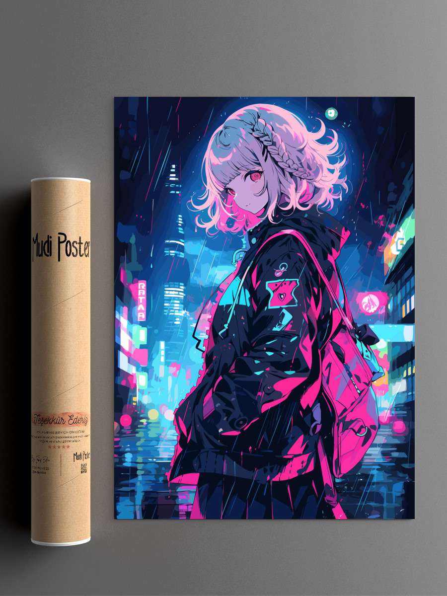 Chiaki Nanami Gaming Waifu Anime Poster Çerçevesiz Yüksek Kalite Anime Duvar Poster