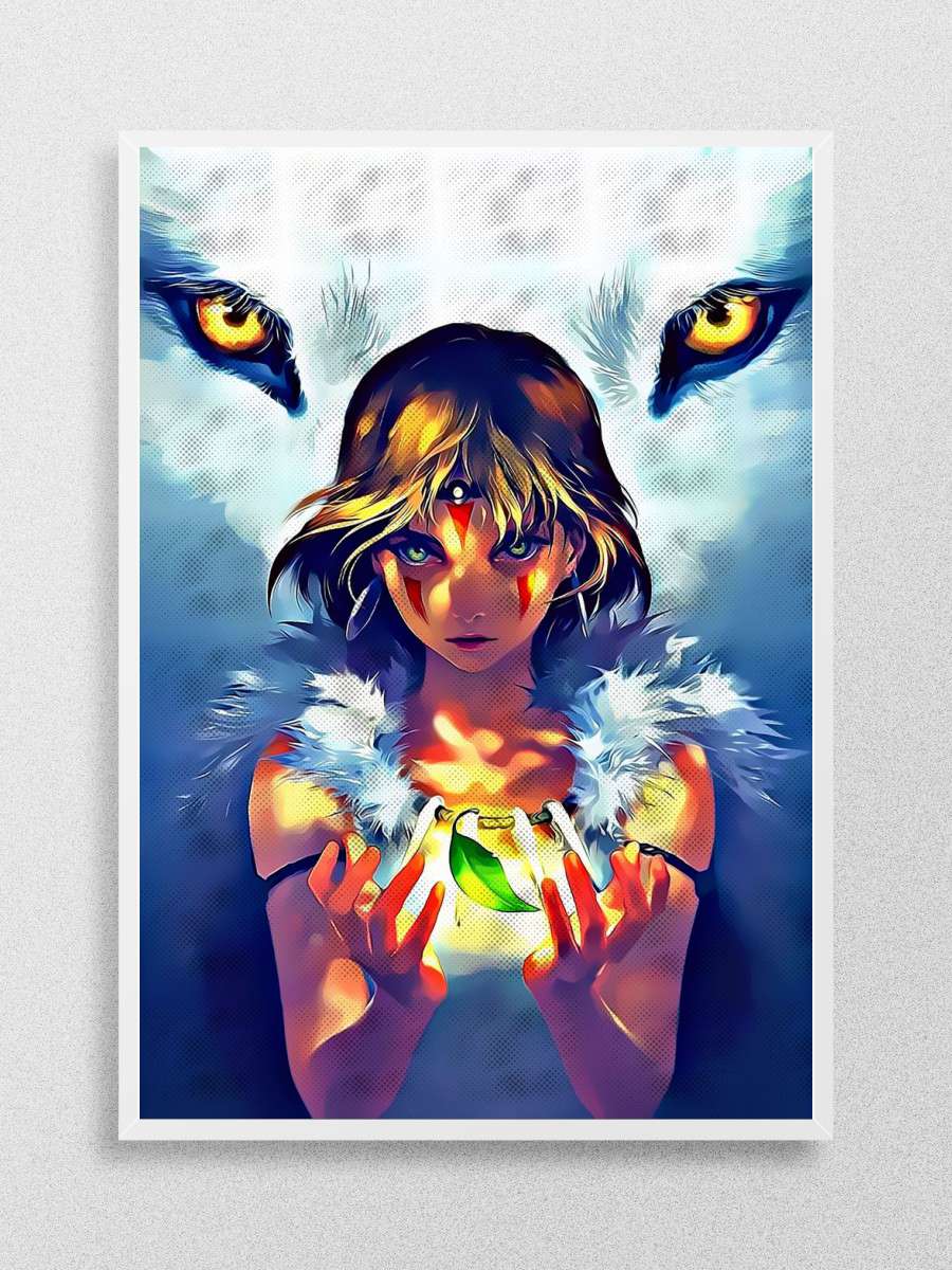 Chibi Ghibli Mono noke Art Anime Poster Çerçevesiz Yüksek Kalite Anime Duvar Poster