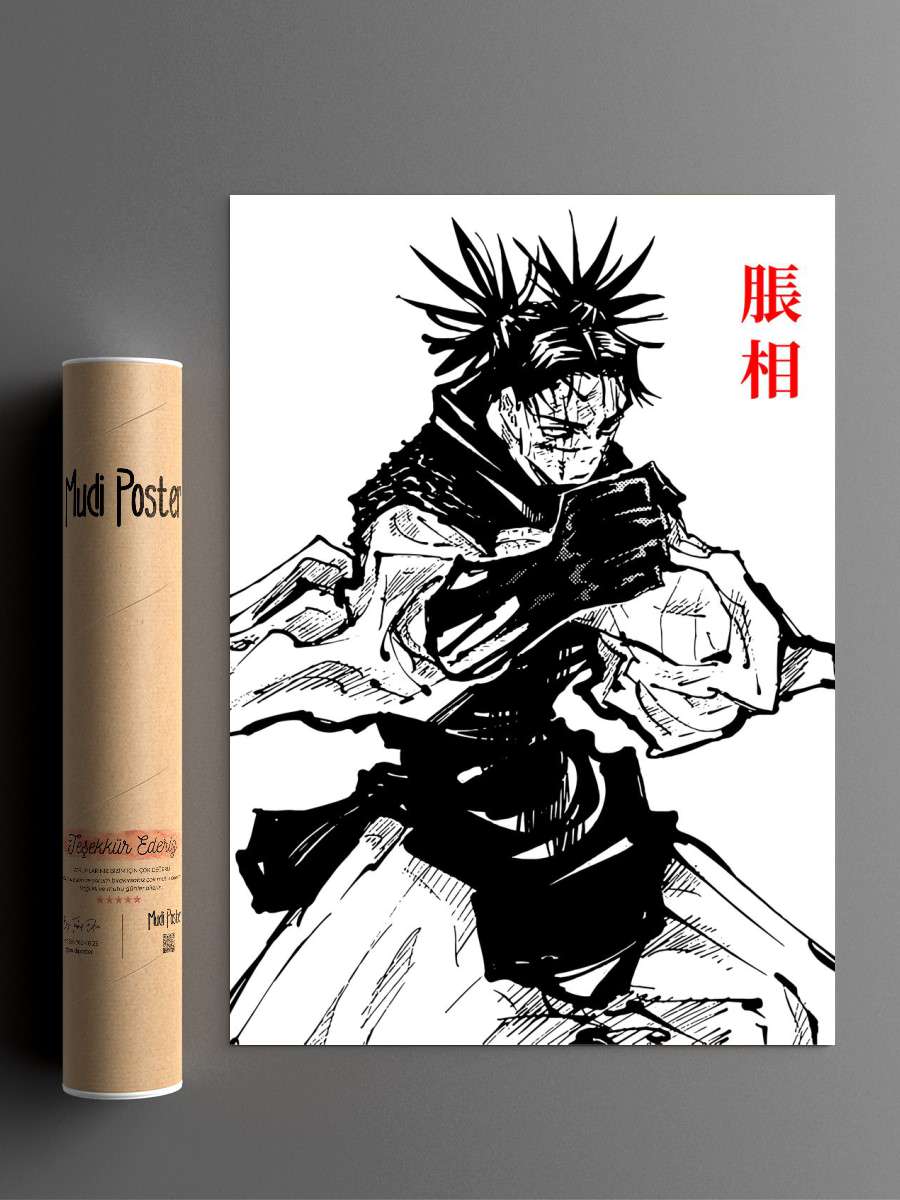 Choso Jujutsu Kaise Anime Poster Çerçevesiz Yüksek Kalite Anime Duvar Poster