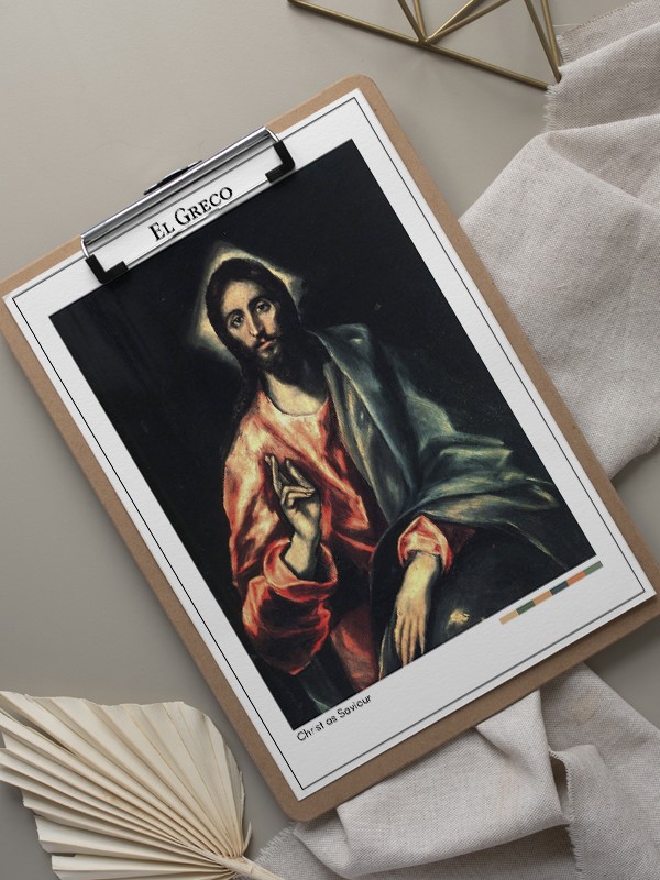 El Greco Christ as Saviour Poster