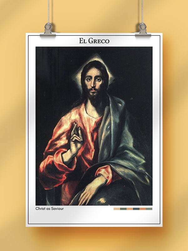 El Greco Christ as Saviour Poster