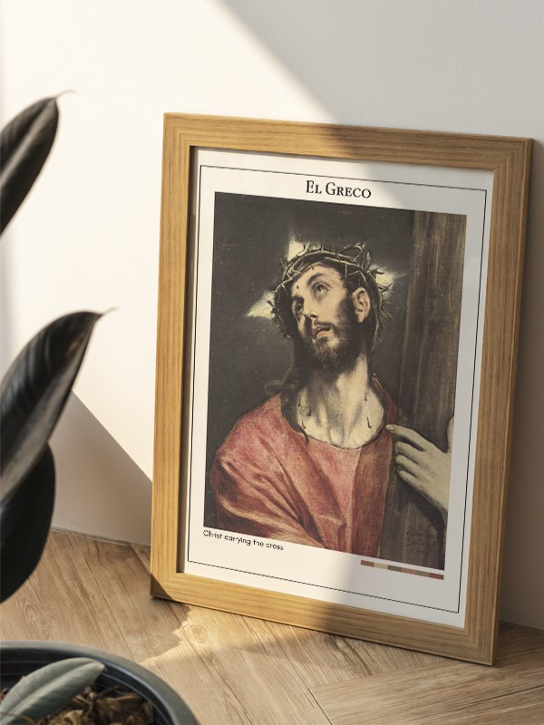 El Greco Christ carrying the cross Poster