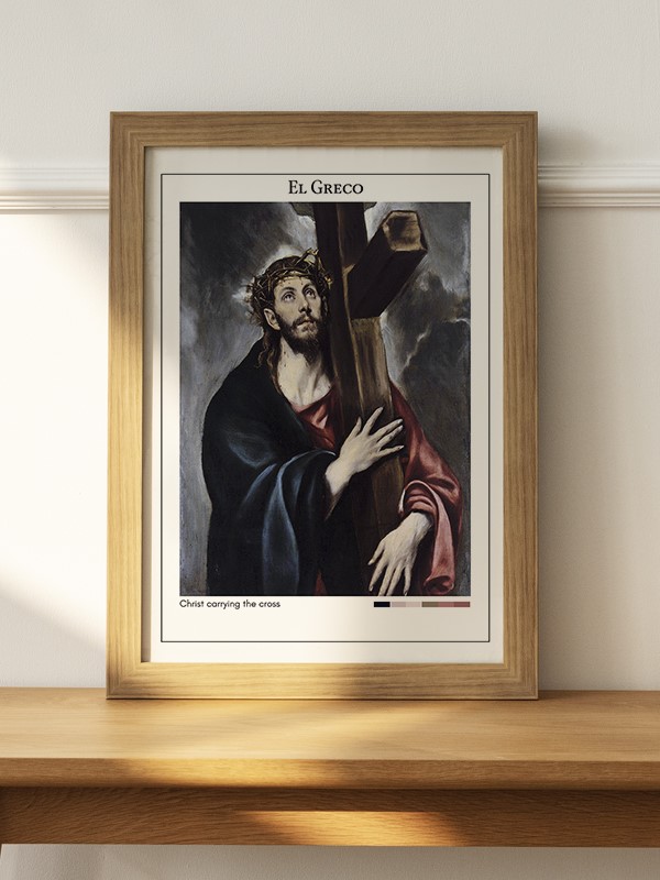 El Greco Christ carrying the cross Poster