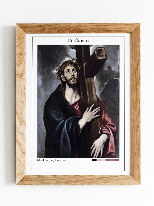 El Greco Christ carrying the cross Poster