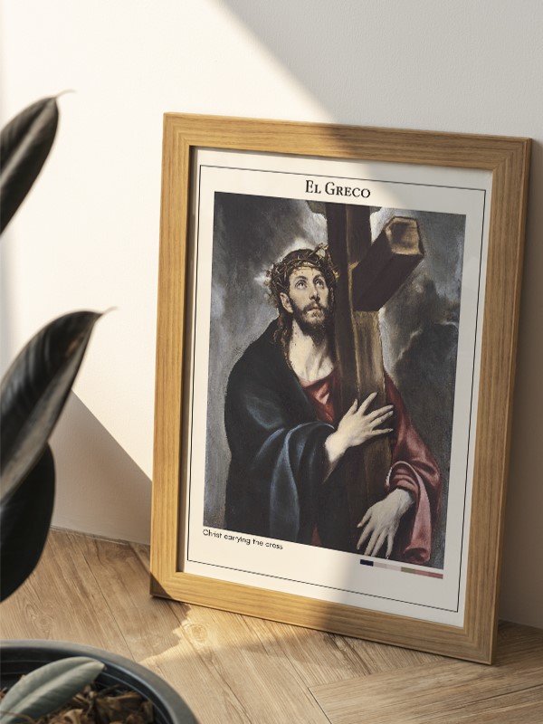 El Greco Christ carrying the cross Poster