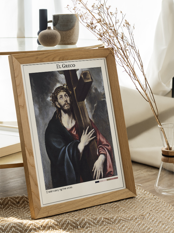 El Greco Christ carrying the cross Poster
