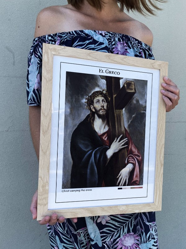 El Greco Christ carrying the cross Poster