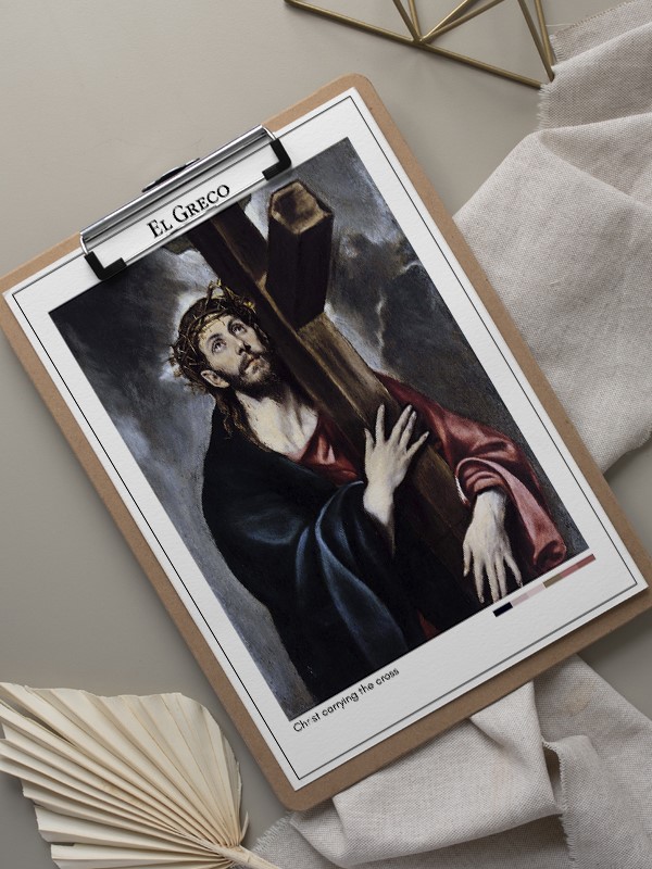 El Greco Christ carrying the cross Poster