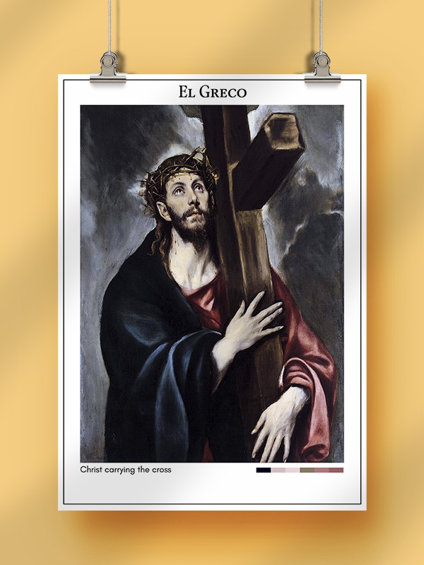 El Greco Christ carrying the cross Poster