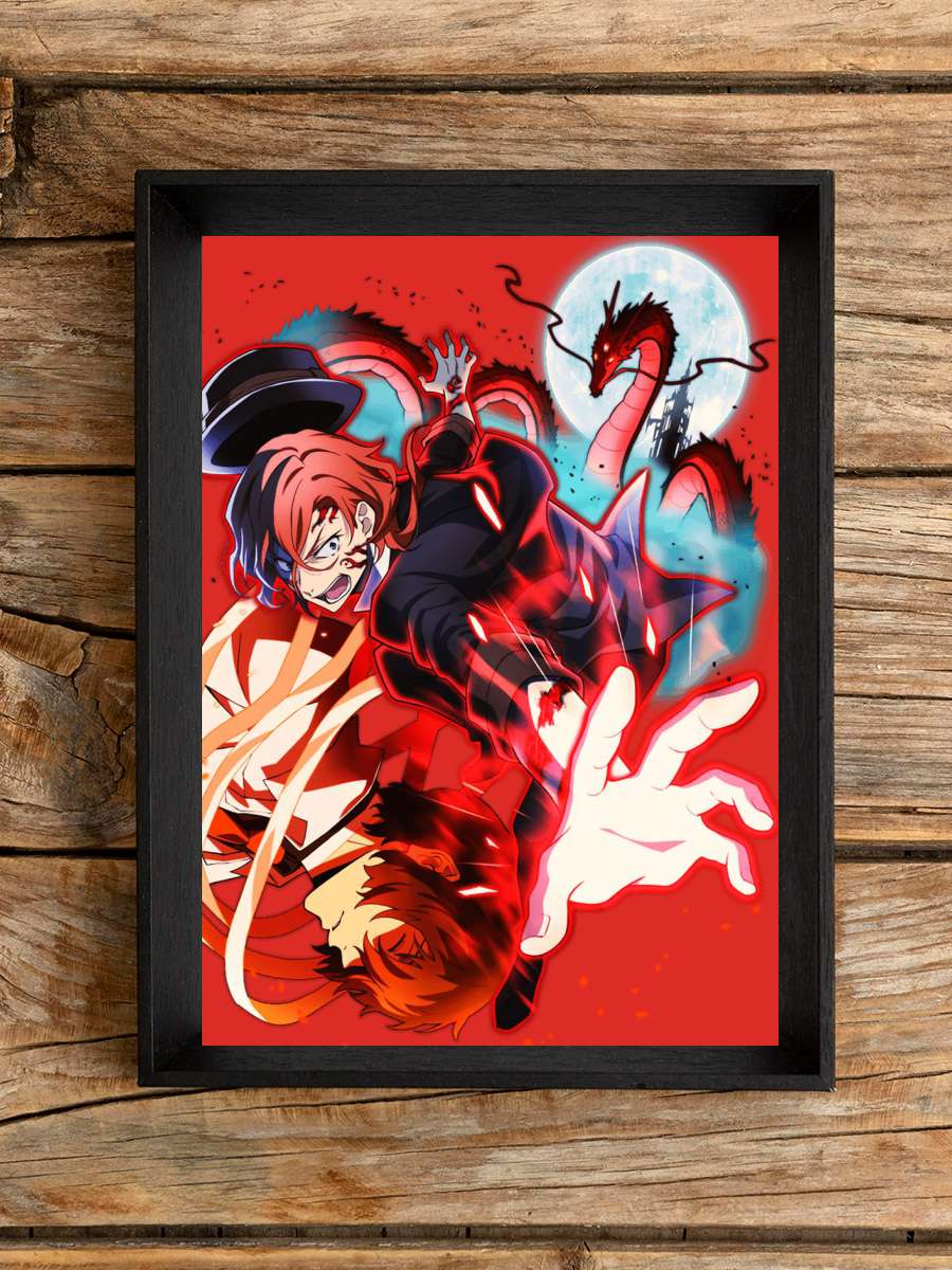 Chuuya Nakahara Anime Poster Çerçevesiz Yüksek Kalite Anime Duvar Poster