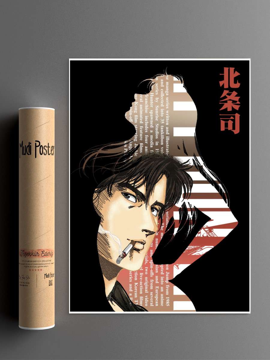 city hunter Anime Poster Çerçevesiz Yüksek Kalite Anime Duvar Poster