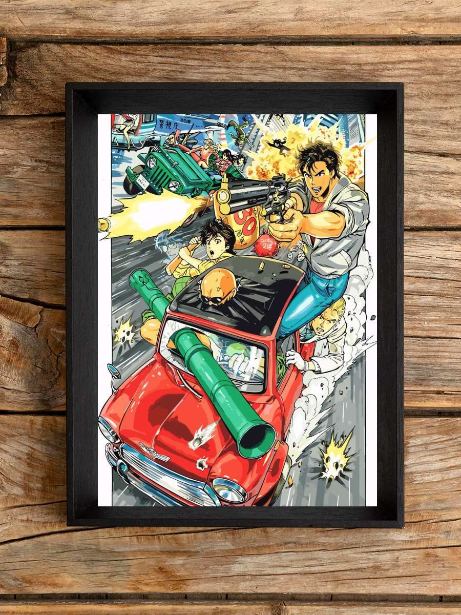 city hunter Anime Poster Çerçevesiz Yüksek Kalite Anime Duvar Poster
